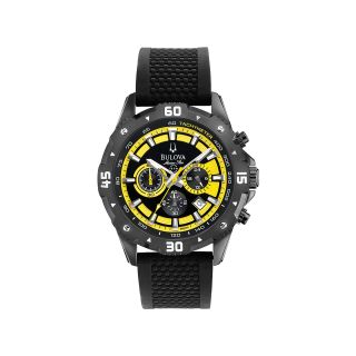 Bulova Marine Star Mens Yellow Chronograph Sport Watch
