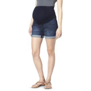 Liz Lange for Target Maternity Over Belly 6 Denim Shorts   Blue M