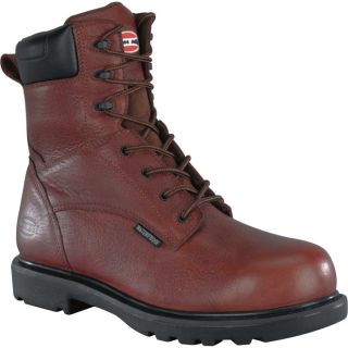 Iron Age Hauler 8In Waterproof EH Composite Toe Work Boot   Brown, Size 10,