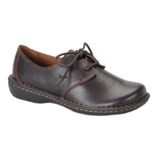 BOLO Mansy Womens Leather Oxfords, French Roast