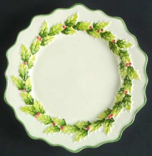 Vietri (Italy) Evergreen Salad/Dessert Plate, Fine China Dinnerware   Garland Ri