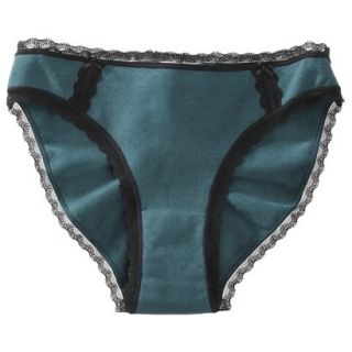 Gilligan & OMalley Womens Cotton With Lace Bikini   Adventure Teal S