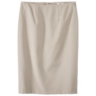 Merona Petites Classic Pencil Skirt   Khaki 6P