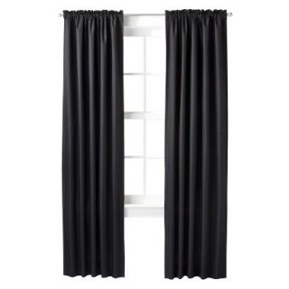 Room Essentials Thermal Window Panel Pair   Black (42x84)