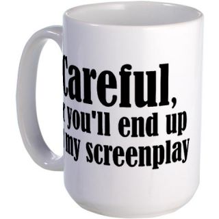  Careful screenplay   Large Mug