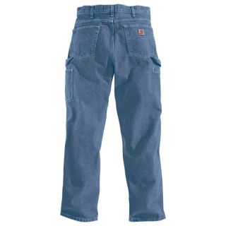 Carhartt Relaxed Fit Tapered Leg Jean   Stonewash, 52 Inch Waist x 32 Inch