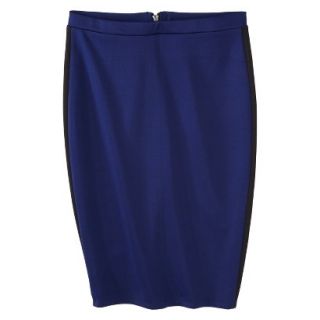 Mossimo Womens Pencil Scuba Skirt   Blue/Black S