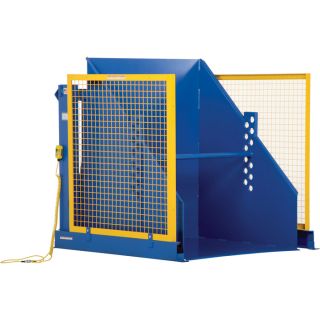 Vestil Hydraulic Box Dumper   2000 lb. Capacity, 48 Inch Dump Height, Model HBD 