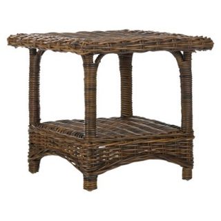 Accent Table Safavieh Bowen Wicker Accent Table   Brown