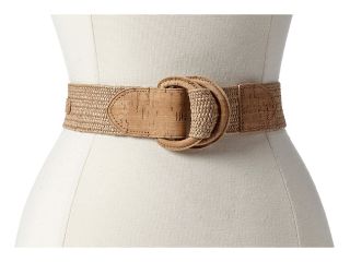 LAUREN by Ralph Lauren 1/2 Woven Stretch Straw Pullback Belt Womens Belts (Neutral)