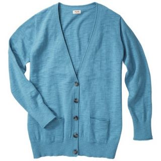 Mossimo Supply Co. Juniors Plus Size Long Sleeve Boyfriend Sweater   Blue 2
