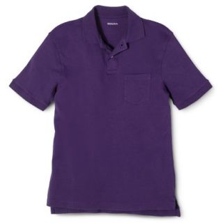 Mens Classic Fit Pocket Polo Shiny Plum purple XXL