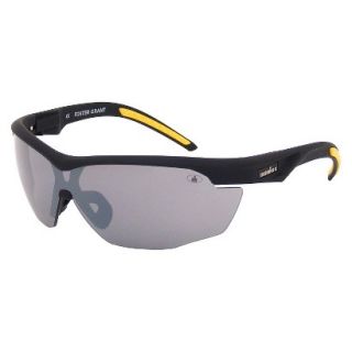 IRONMAN Wraparound Oval Sunglasses   Black/Yellow