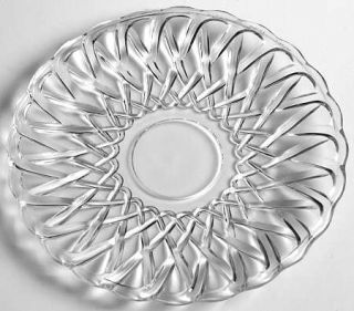 Indiana Glass Pretzel Clear Bread & Butter Plate   Clear, Glassware 40S 60S