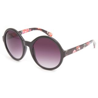 Spinning Floral Round Sunglasses Black Combo One Size For Women 234070
