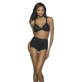 Hanes Womens 2 Pack Everyday Smoothing Brief HH51   Black M