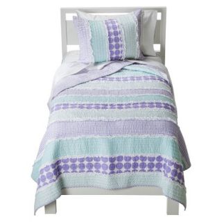 Castle Hill Maddie Quilt Set   Purple/Turquoise (Twin)