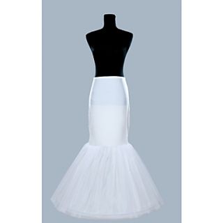 Oganza And Polyster Mermaid Gown One Tier Floor length Petticoats