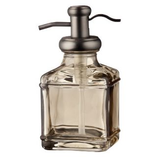 Threshold™ Short Antique Glass Soap Pump   Gray