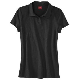 Merona Womens Short Sleeve Polo   Black L