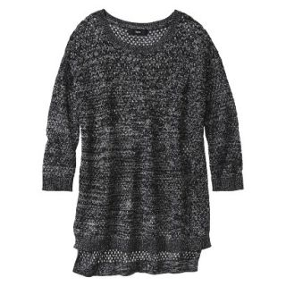Mossimo Womens 3/4 Sleeve Sweater   Noir Black XL