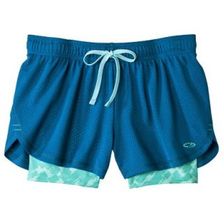 C9 by Champion Womens Mesh Short with Compression   Deep Ocean M