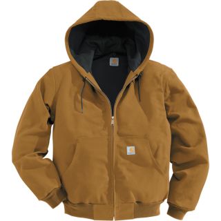 Carhartt Duck Active Jacket   Thermal Lined, Brown, 3XL, Tall Style, Model J131