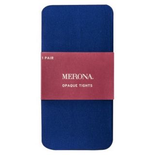 Merona Opaque Womens Tights   Blue M/L