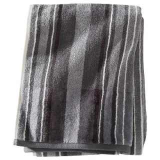 Threshold Stripe Bath Towel   Gray
