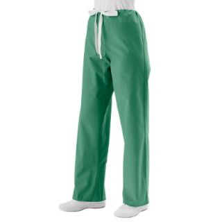 Medline Unisex Reversible Scrub Pants with Drawstring   Jade Green (Small)