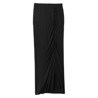 Mossimo Womens Drapey Knit Maxi Skirt   Black XS
