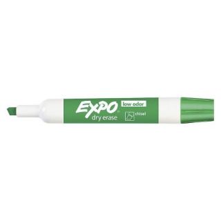 EXPO Chisel Tip Low Odor Dry Erase Marker   Green (12 Per Set)
