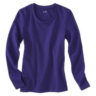 C9 by Champion Womens Long Sleeve Power Workout Tee   Grape Squeeze XS