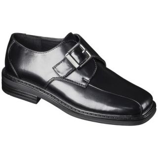 Boys Scott David Monk Dress Shoe   Black 2.5