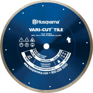 Husqvarna Vari Cut Tile Diamond Blade   10 Inch x 0.070 Inch x 5/8, Model Vari 