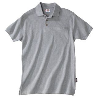 Dickies Mens Relaxed Fit Mini Pique Polo   Ash Gray L