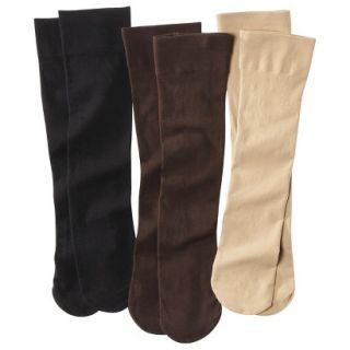 Merona Womens 3 Pack OpaqueTrouser Socks   Assorted Colors