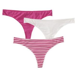 Gilligan & OMalley Womens 3 Pack Modal Thong   Valentine XS