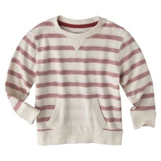 Cherokee Infant Toddler Boys Striped Sweatshirt   Cardinal Red 5T