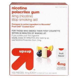 up&up Nicotine Polacrilex 4 mg Fruit Gum  100 Count