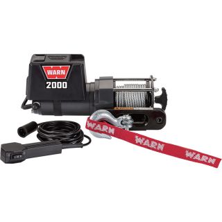 WARN Utility Winch   2,000Lb. Capacity, 12 Volt DC, Model Warn Utility 2000