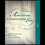 American Constitutional Law Governmental Powers and Democracy, Volume 1