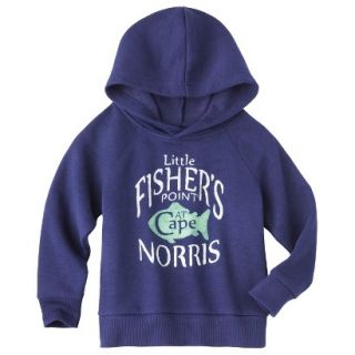 Cherokee Infant Toddler Boys Hooded Fishers Point Sweatshirt   Oxford Blue 12