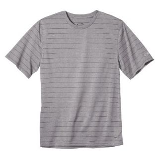 C9 By Champion Mens Advanced Duo Dry Striped Crew Neck Tee   Hardware Gray L
