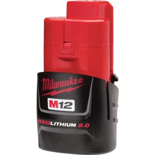 Milwaukee M12 RedLithium Compact 2.0Ah Battery   Model 48 11 2420