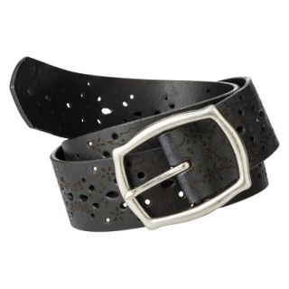 Mossimo Supply Co. Laser Perforated Stud Belt   Black XXL
