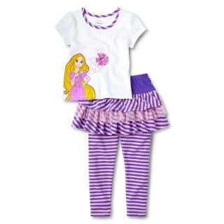 Disney Rapunzel 2 pc. Legging Set   Girls 2 10, Purple, Girls