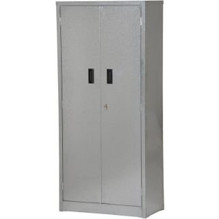 Vestil Galvanized Storage Cabinet   30 Inch W x 15 Inch D x 67 Inch H, 4