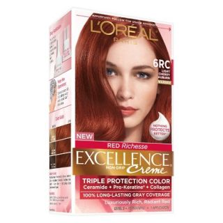 LOreal Paris Excellence Cr eme Hair Color   Light Cherry Auburn (6RC)