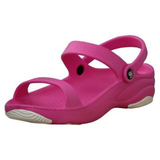 USADawgs Hot Pink / White Premium Womens 3 Strap Sandal   8